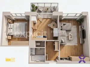 Prodej bytu 2+1, Zlín, Mokrá I, 61 m2