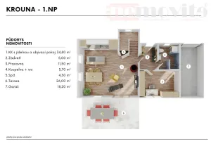 Prodej rodinného domu, Krouna, 140 m2