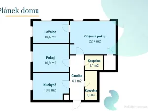 Pronájem bytu 3+1, České Budějovice, J. Š. Baara, 70 m2