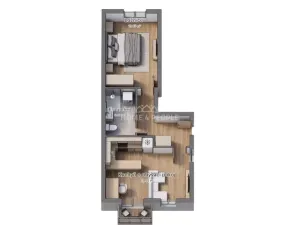 Pronájem bytu 2+kk, České Budějovice - České Budějovice 3, Riegrova, 41 m2