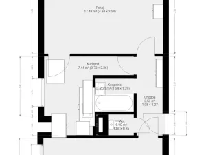 Pronájem bytu 2+1, Blansko, Dvorská, 50 m2