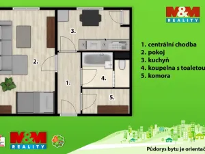 Prodej bytu 1+1, Holice, Na Mušce, 32 m2