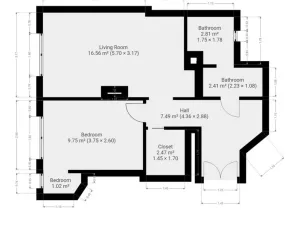 Pronájem bytu 2+kk, Praha - Nusle, Čiklova, 47 m2