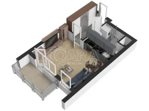 Pronájem bytu 1+kk, Praha - Hostivař, U továren, 31 m2