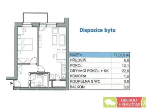 Pronájem bytu 2+kk, Praha - Hostivař, Rychtáře Petříka, 50 m2