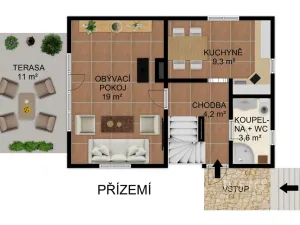Prodej chaty, Slabčice - Písecká Smoleč, 115 m2