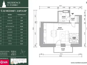 Prodej atypického bytu, Vsetín, Horní náměstí, 85 m2
