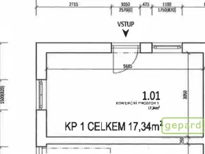 Pronájem obchodního prostoru, Český Brod, Suvorovova, 17 m2