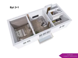 Prodej bytu 2+1, Prostějov, Stanislava Manharda, 54 m2