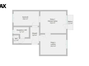 Prodej bytu 2+1, Jihlava, Leoše Janáčka, 50 m2