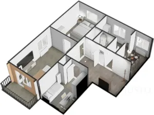Prodej bytu 3+1, Písek - Hradiště, Ke Střelnici, 78 m2
