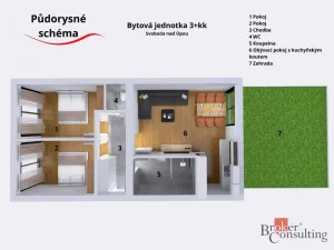 Prodej bytu 3+kk, Svoboda nad Úpou, 72 m2