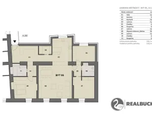Prodej bytu 4+1, Turnov, Palackého, 135 m2