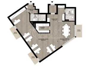 Pronájem kanceláře, Praha - Stodůlky, Za Lužinami, 96 m2