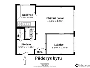 Pronájem bytu 2+kk, Hořovice, Višňová, 40 m2