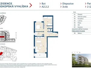 Prodej bytu 3+kk, Praha - Jinonice, Radlická, 76 m2