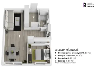 Prodej bytu 1+kk, Praha - Hloubětín, Šestajovická, 30 m2