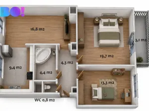 Prodej bytu 3+1, Studénka - Nová Horka, 68 m2