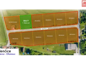 Prodej pozemku pro bydlení, Přerov, 1066 m2