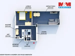 Prodej bytu 2+1, Hrádek - Nová Huť, 1. máje, 56 m2