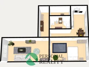Pronájem bytu 2+1, Praha - Libeň, Lihovarská, 48 m2