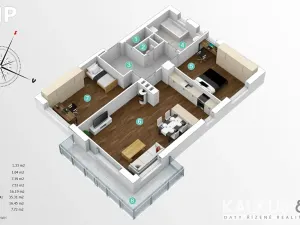 Pronájem bytu 3+kk, Praha - Podolí, V Ondřejově, 85 m2
