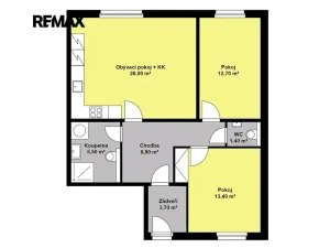 Prodej bytu 3+kk, Poděbrady, Slunečná, 78 m2