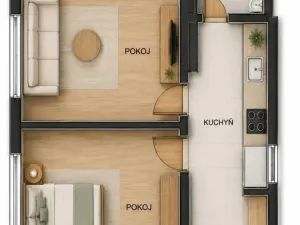 Prodej bytu 2+kk, Trutnov - Horní Předměstí, Švábenicova, 56 m2