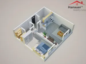 Prodej bytu 2+kk, Ústí nad Labem - Severní Terasa, Poláčkova, 42 m2