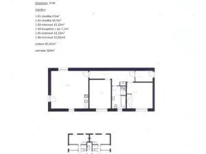 Prodej bytu 3+kk, Praha - Zbraslav, K Radotínu, 87 m2