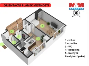 Pronájem bytu 1+1, Havlíčkův Brod, Sídliště Pražská, 34 m2