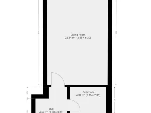 Pronájem bytu 1+kk, Praha - Hloubětín, Domalípova, 32 m2