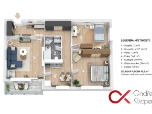 Pronájem bytu 3+1, Praha, Lamačova, 73 m2