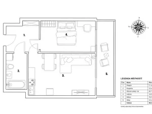 Prodej bytu 2+kk, Praha - Hloubětín, Lehovecká, 49 m2