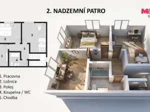 Prodej rodinného domu, Králův Dvůr, Fibichova, 97 m2