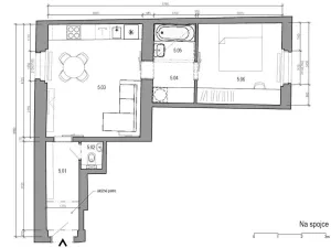 Pronájem bytu 2+kk, Praha - Vršovice, Na spojce, 45 m2