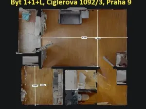 Prodej bytu 1+1, Praha - Černý Most, Cíglerova, 35 m2