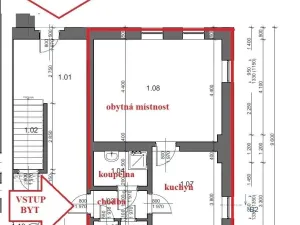 Pronájem bytu 1+1, Rumburk - Rumburk 1, Lipová, 44 m2