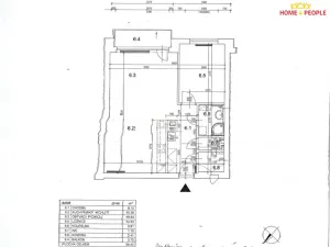 Pronájem bytu 2+kk, Brno - Slatina, Ponětovická, 58 m2