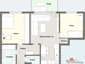 Prodej bytu 3+kk, Plzeň - Východní Předměstí, Jablonského, 69 m2