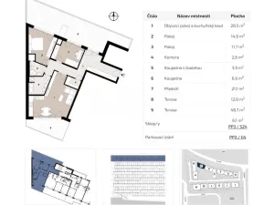 Pronájem bytu 3+kk, Praha - Háje, Výstavní, 97 m2