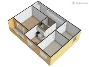 Pronájem bytu 3+1, Luhačovice, Družstevní, 63 m2