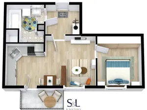 Pronájem bytu 2+kk, Liberec, Zelené údolí, 38 m2