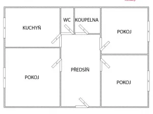 Pronájem bytu 3+1, Lovosice, U Nadjezdu, 70 m2