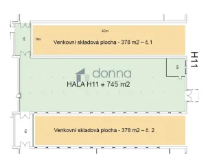 Pronájem skladu, Praha, Ve žlíbku, 745 m2