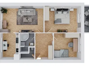 Prodej bytu 3+1, Hustopeče, Větrná, 75 m2