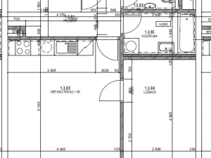 Pronájem bytu 2+kk, Jablonec nad Nisou, Jungmannova, 52 m2