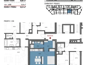 Pronájem bytu 1+kk, Šlapanice, Brněnská, 40 m2