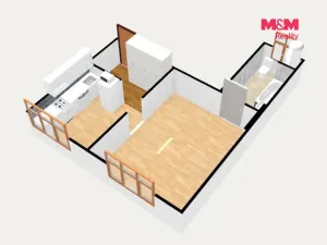 Prodej bytu 1+1, Karlovy Vary - Dvory, Kpt. Jaroše, 40 m2
