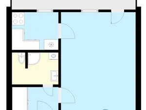 Pronájem bytu 1+1, Praha, Sládkovičova, 26 m2